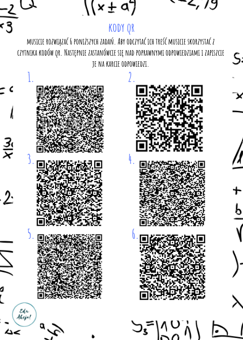 Kółko matematyczne z kodami QR