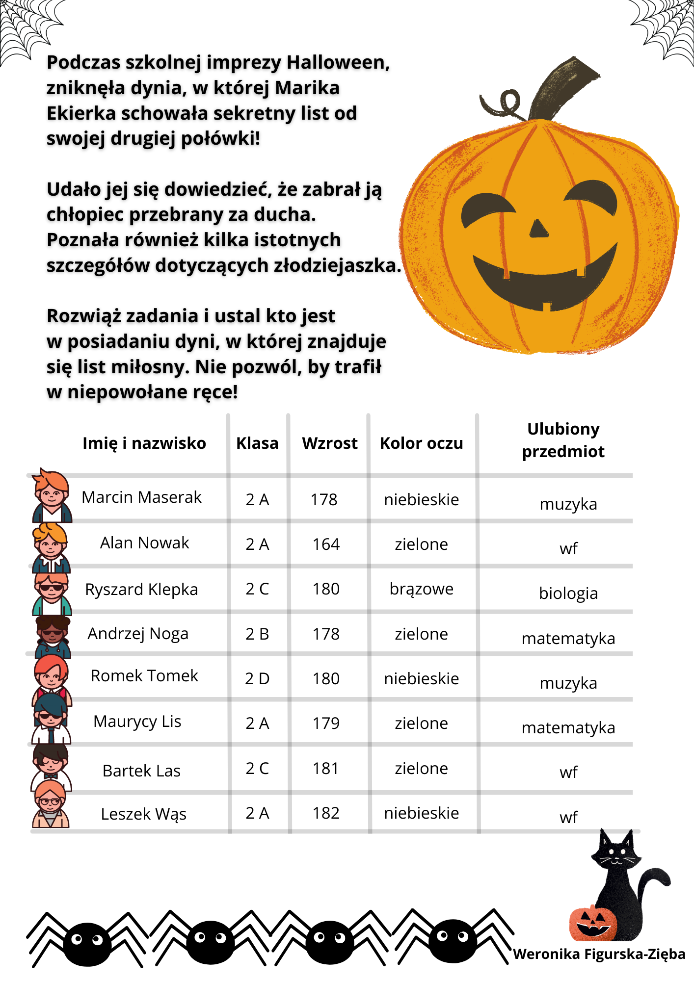 Halloweenowe wyzwanie z funkcją kwadratową w tle