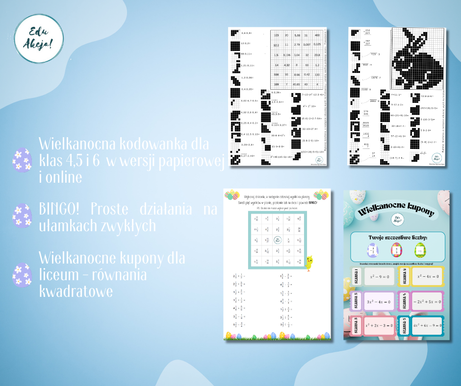 Wielkanocna matematyka – dla SP i LO